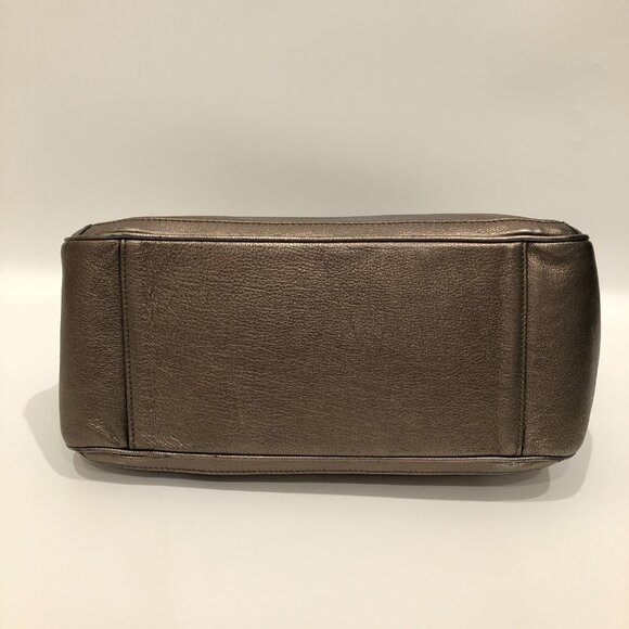 #7 Ferragamo Metallic Shoulder Bag Sku# 85477 (Gently Used) - Picture 4 of 16